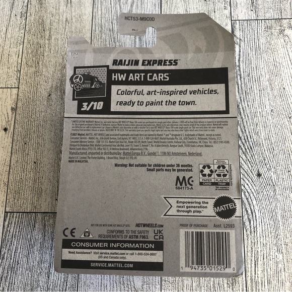 Mattel Hot Wheels Raijjn Express HW ART CARS - Picture 4 of 6